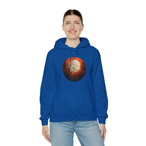Halloween Harvest Moon - Graphic Hooded Sweatshirt